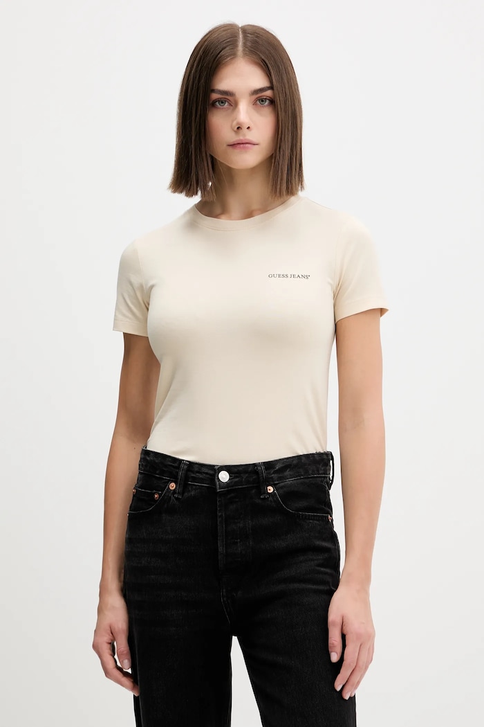 Guess Jeans t-shirt bézs W4YI02.J1314