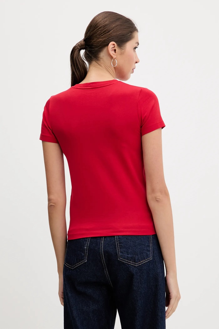 Ρούχα Μπλουζάκι Guess Jeans W4YI02.J1314 κόκκινο