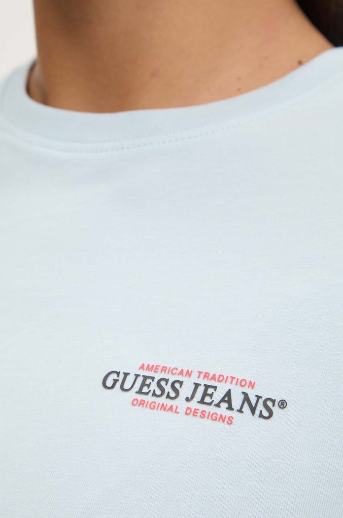 Guess Jeans tricou W4YI02.J1314 albastru
