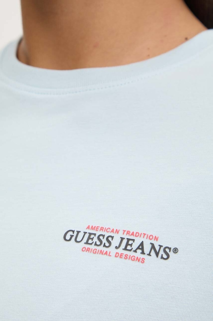 Guess Jeans tricou W4YI02.J1314 albastru