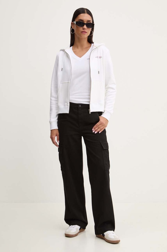 Guess Jeans tricou W4YI23.J1314 alb SS26