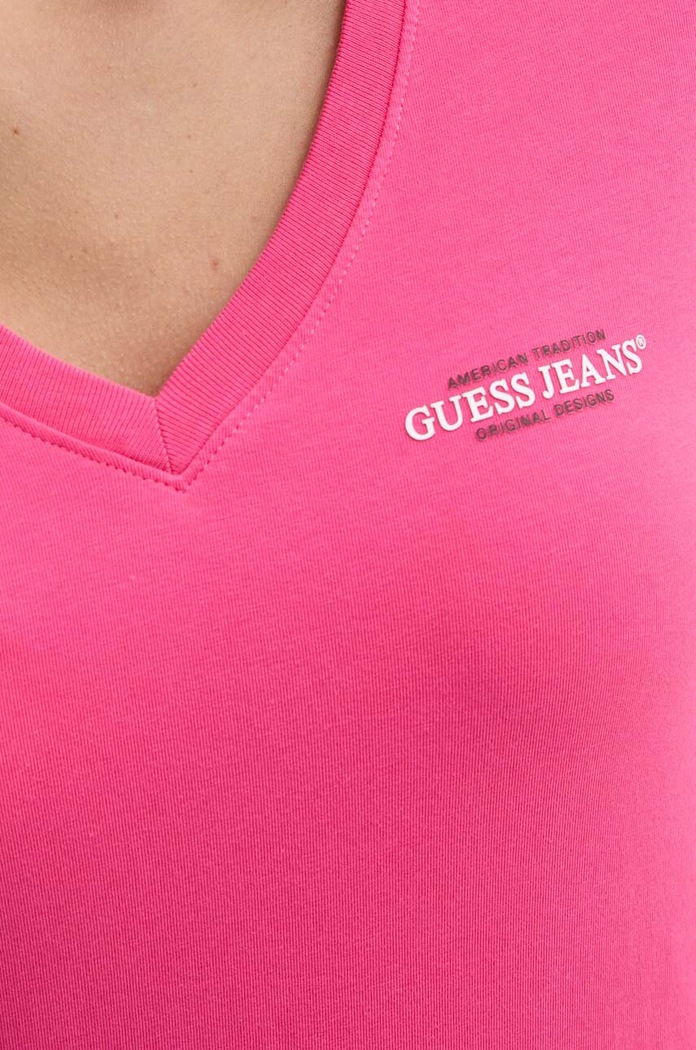 Guess Jeans tricou roz W4YI23.J1314