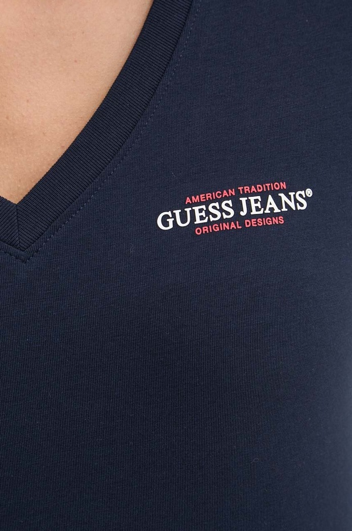 Tričko Guess Jeans W4YI23.J1314 tmavomodrá