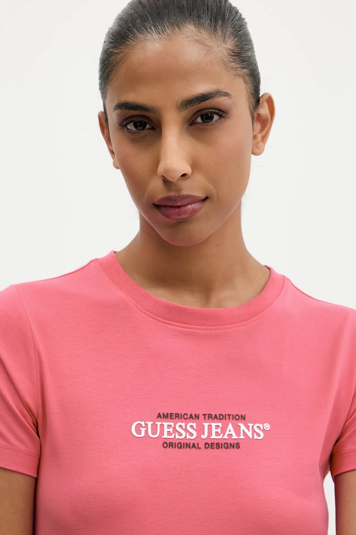 Tričko Guess Jeans růžová W4YI03.J1314