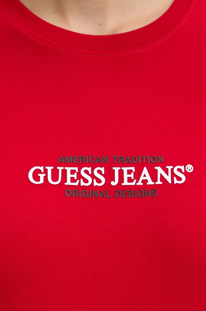 Tričko Guess Jeans W4YI03.J1314 červená