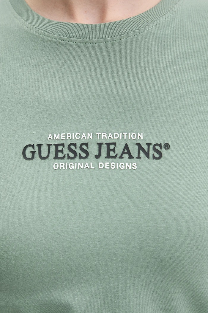 Tričko Guess Jeans W4YI03.J1314 tyrkysová