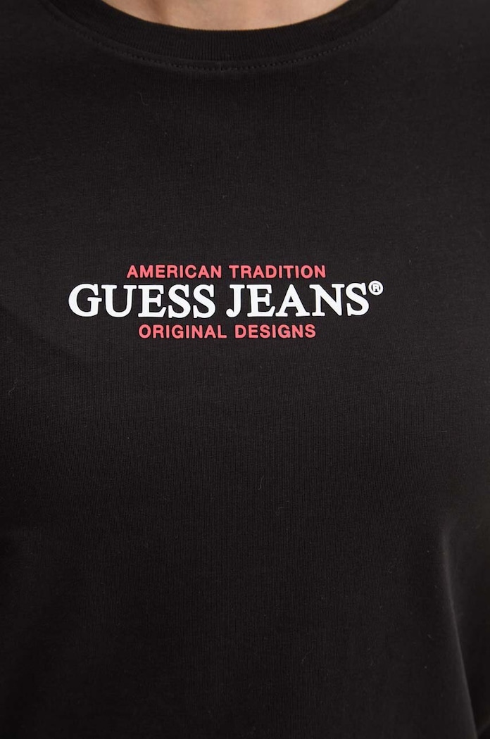 Tričko Guess Jeans W4YI03.J1314 čierna