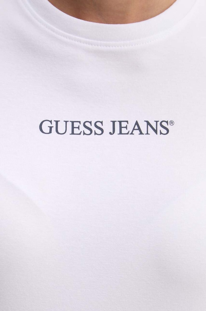 Guess Jeans tricou W4YI01.J1314 alb