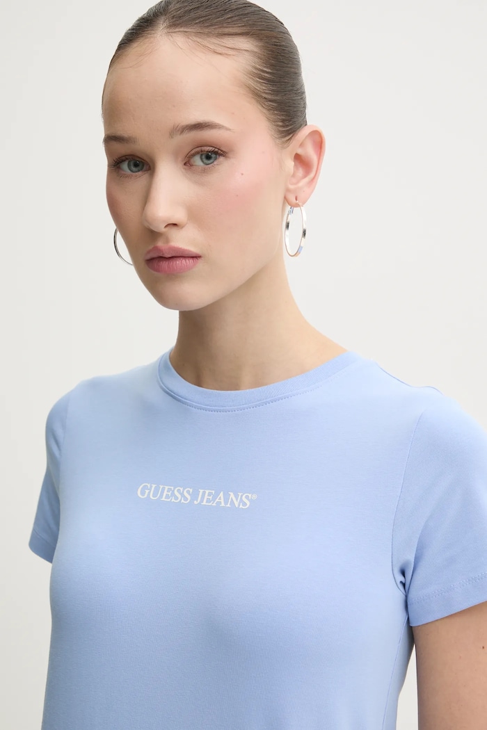 Μπλουζάκι Guess Jeans μπλε W4YI01.J1314