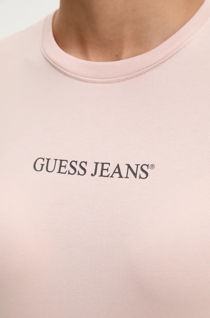 Guess Jeans t-shirt W4YI01.J1314 różowy