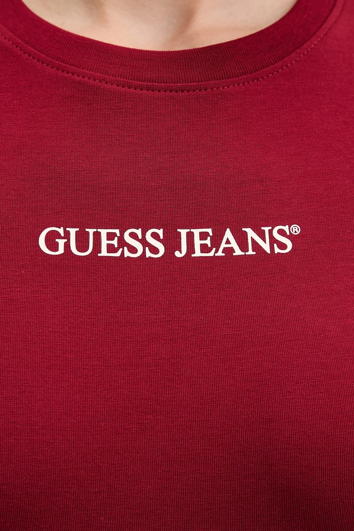 Guess Jeans tricou W4YI01.J1314 burgundia