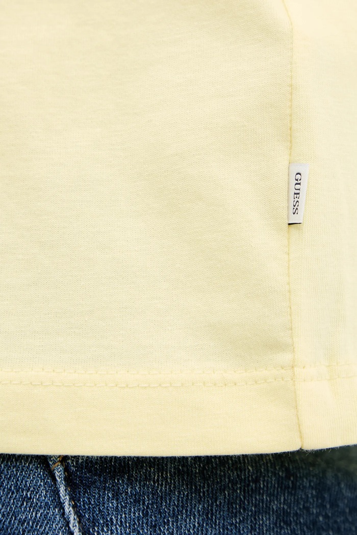 Guess Jeans t-shirt basic damski żółty W4YI73.K8HM0