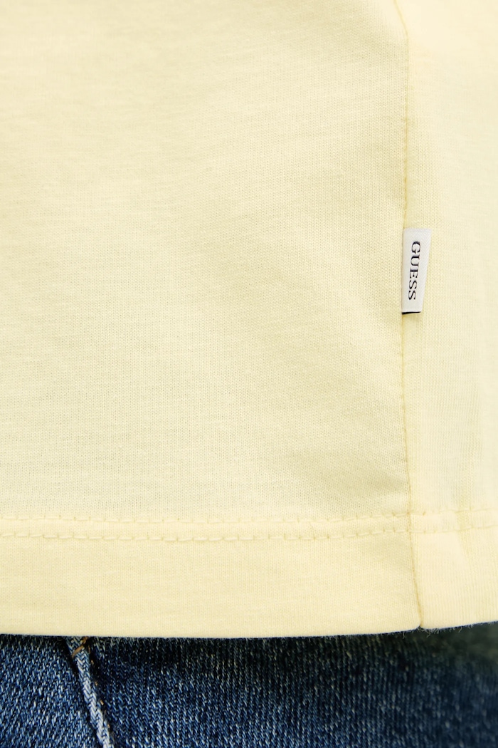Guess Jeans t-shirt basic damski żółty W4YI73.K8HM0