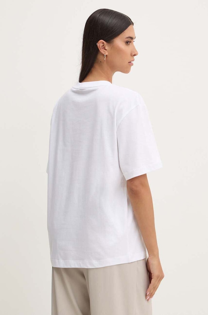 Odzież Guess Jeans t-shirt bawełniany W4YI76.K8HM0 biały