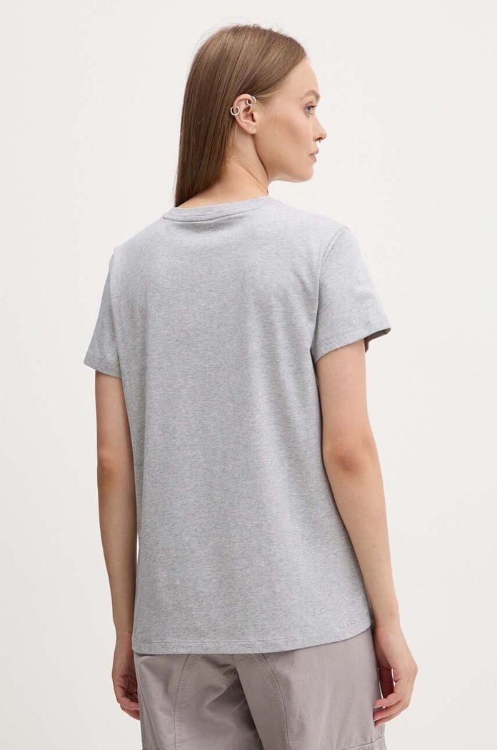 Odzież Guess Jeans T-shirt damski z bawełną W4YI10.J1314 szary