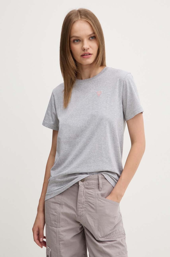 Guess Jeans T-shirt damski z bawełną szary W4YI10.J1314
