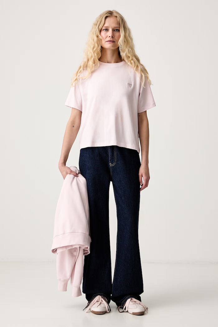 Guess Jeans tričko dámské bavlněné W4YI05.K8HM0 růžová SS26