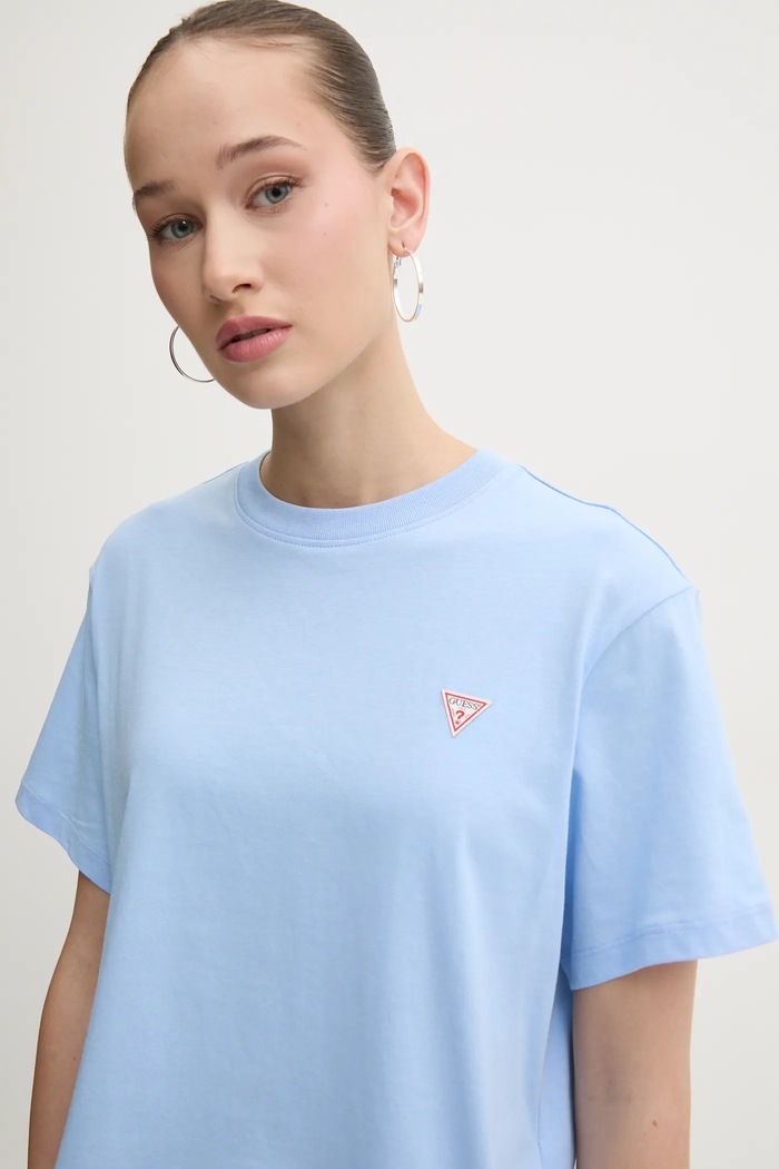 Guess Jeans tričko dámské bavlněné modrá W4YI05.K8HM0