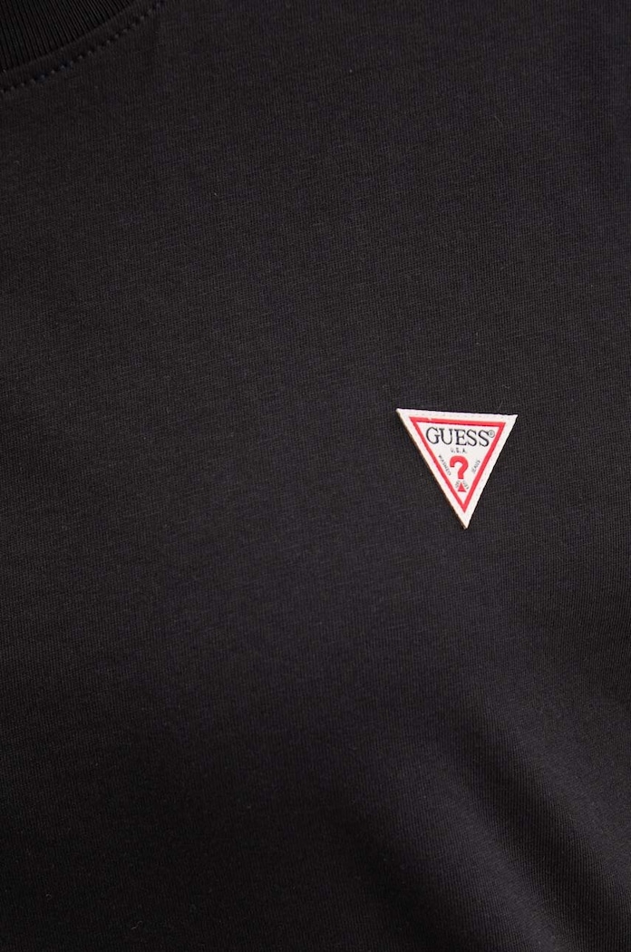 Bavlnené tričko Guess Jeans čierna W4YI05.K8HM0