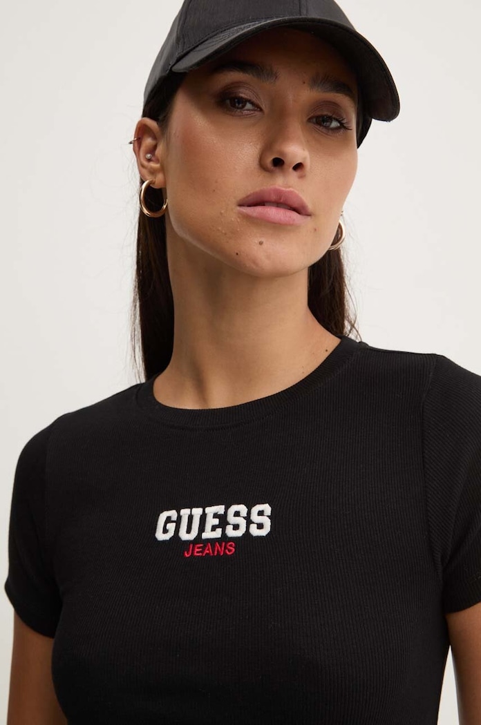 Тениска Guess Jeans черен W4YI64.KA0H1