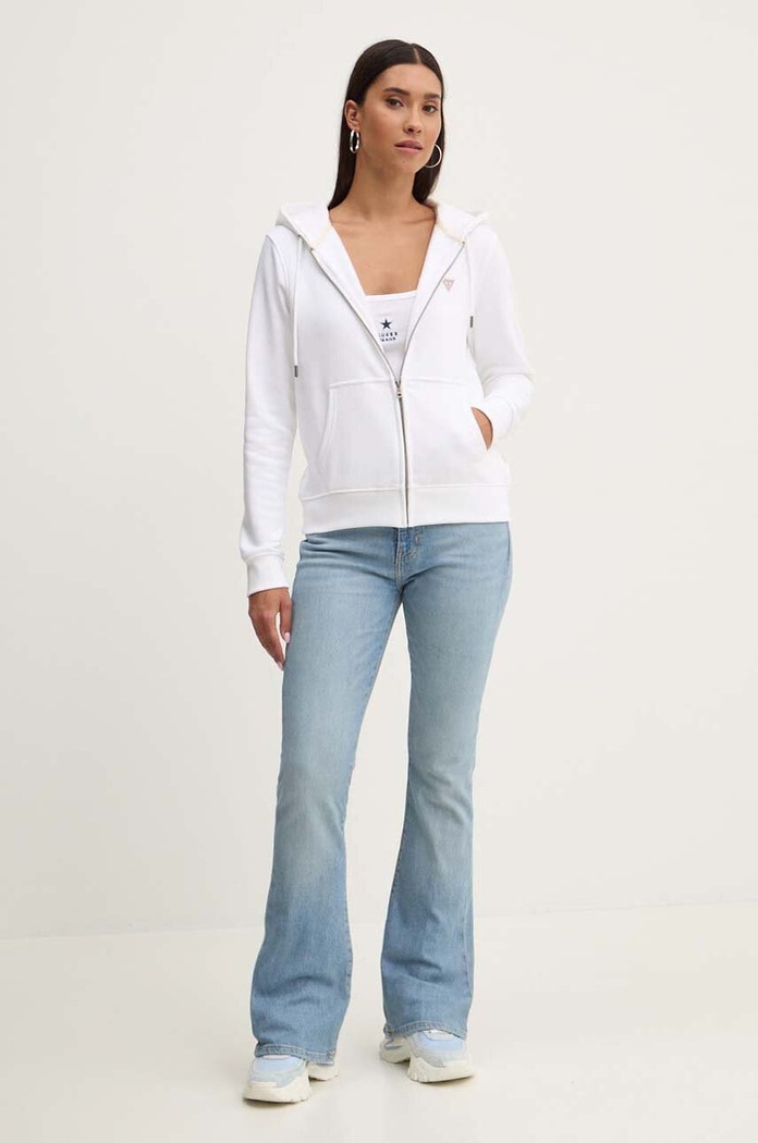 Top Guess Jeans W4YP48.KA0H1 bílá SS26