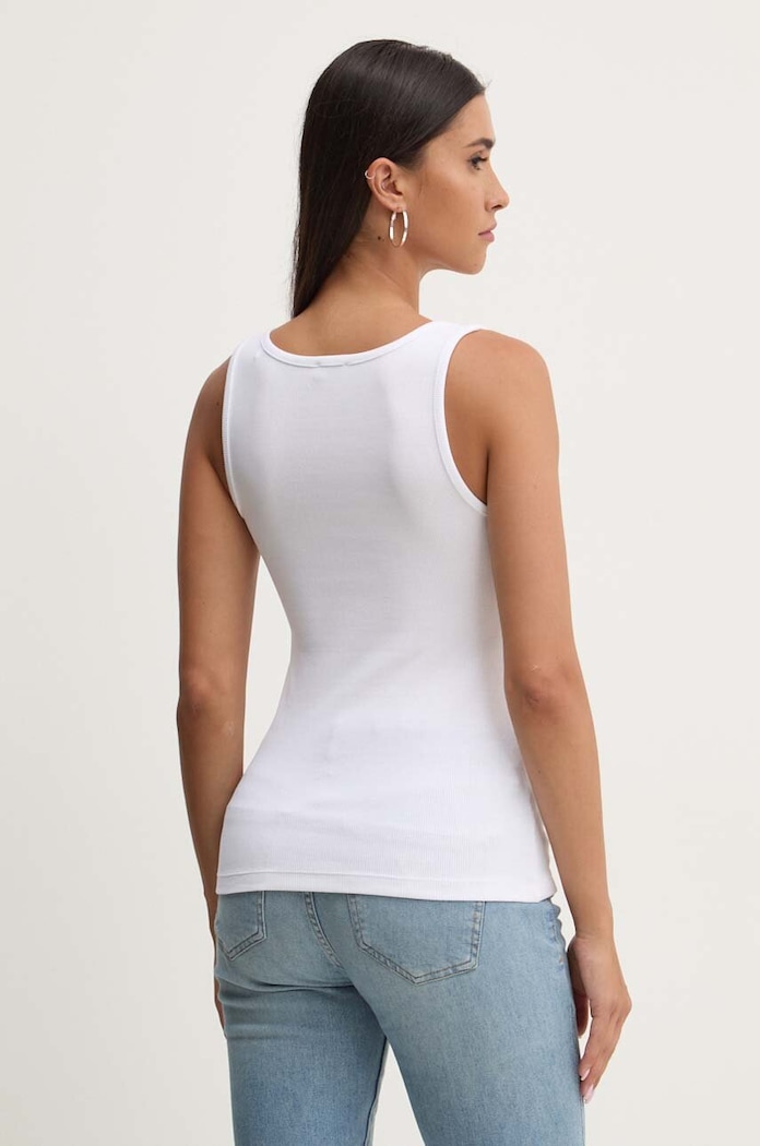 Oblečení Top Guess Jeans W4YP48.KA0H1 bílá