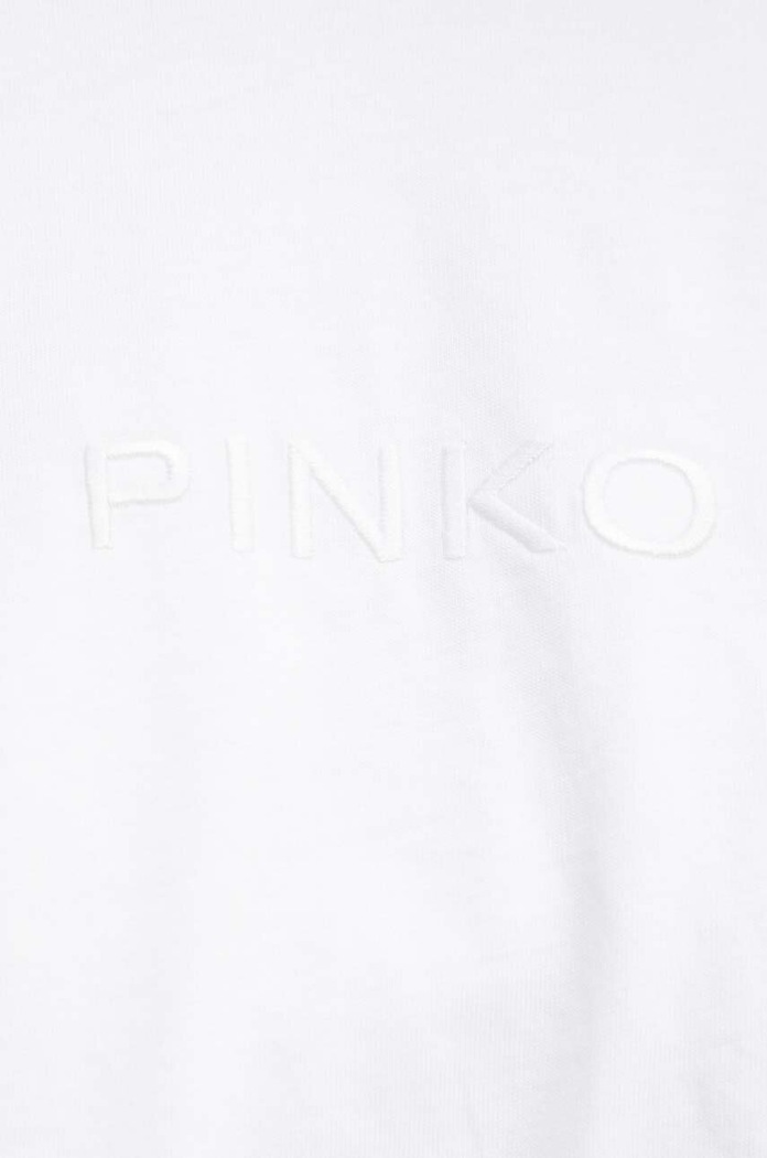 Βαμβακερό μπλουζάκι Pinko 104206.A251 λευκό