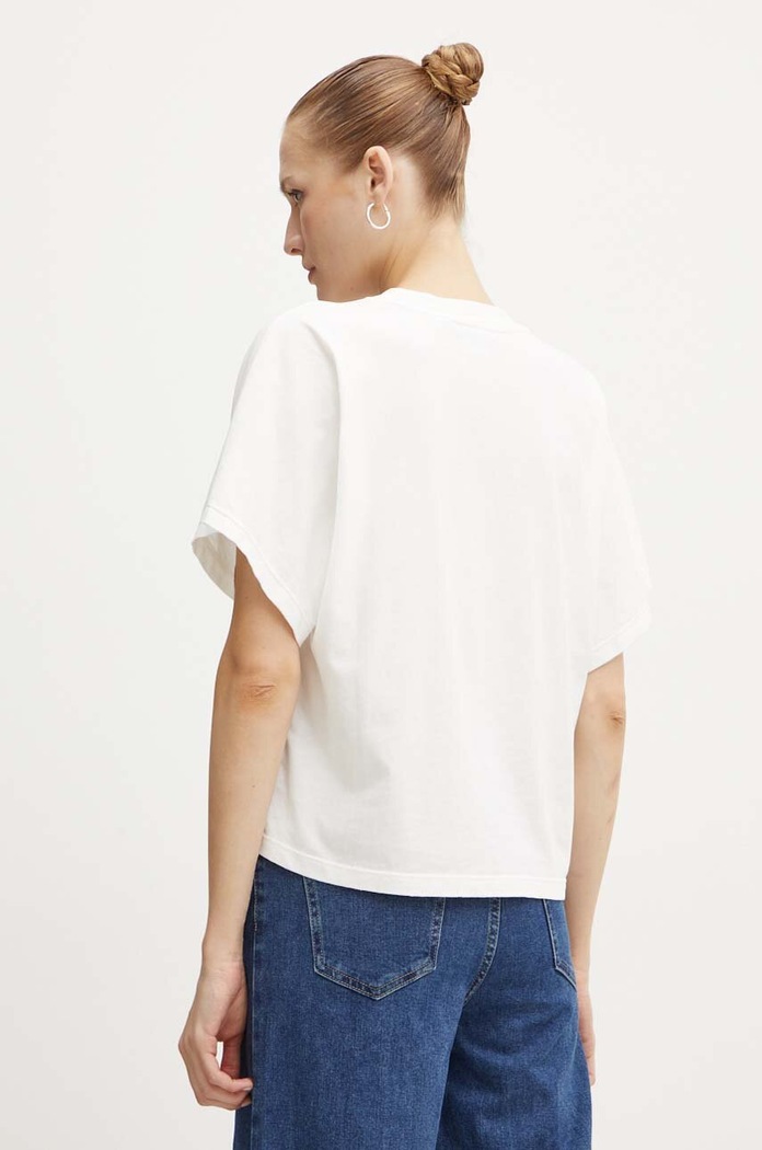 Odzież Pinko t-shirt bawełniany 103993.A231 biały