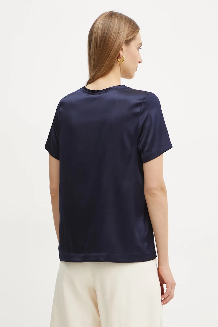 Oblečení Hedvábná halenka Marciano by Guess DENISE 4YGH07.7117A námořnická modř