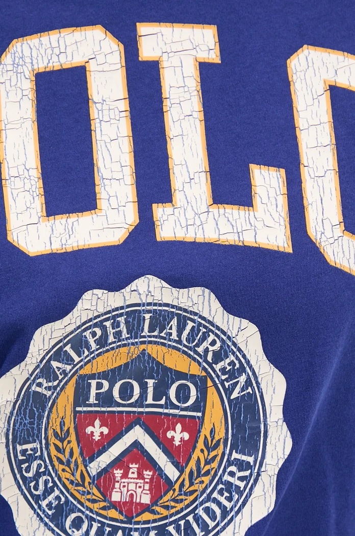 Bavlněné tričko Polo Ralph Lauren 211941206 modrá