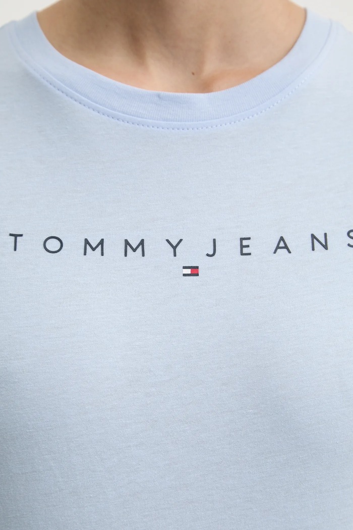 Tommy Jeans tricou de femei de bumbac DW0DW18398 albastru
