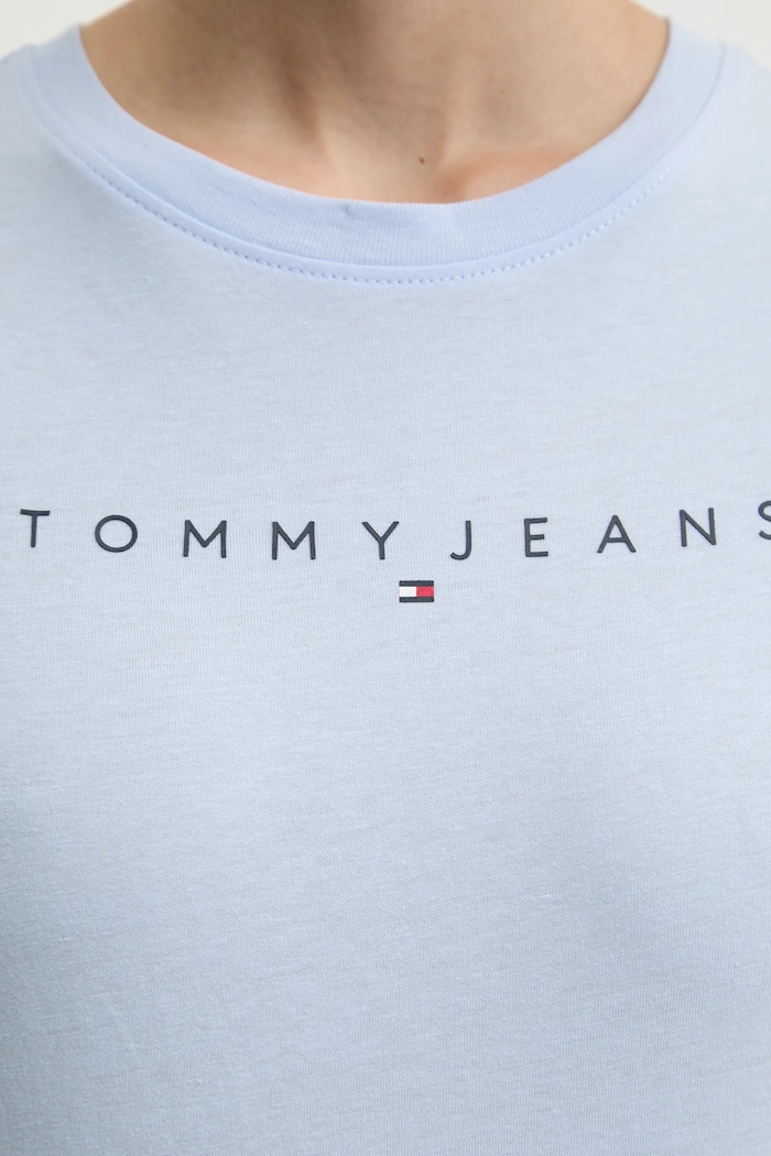 Tommy Jeans tricou de femei de bumbac DW0DW18398 albastru