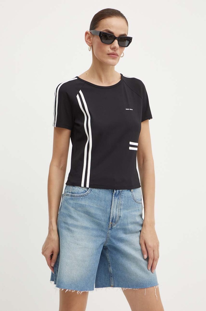 Miss Sixty t-shirt 6L2SJ1650000 SJ1650 S/S T-SHIRT czarny 6L2SJ1650000
