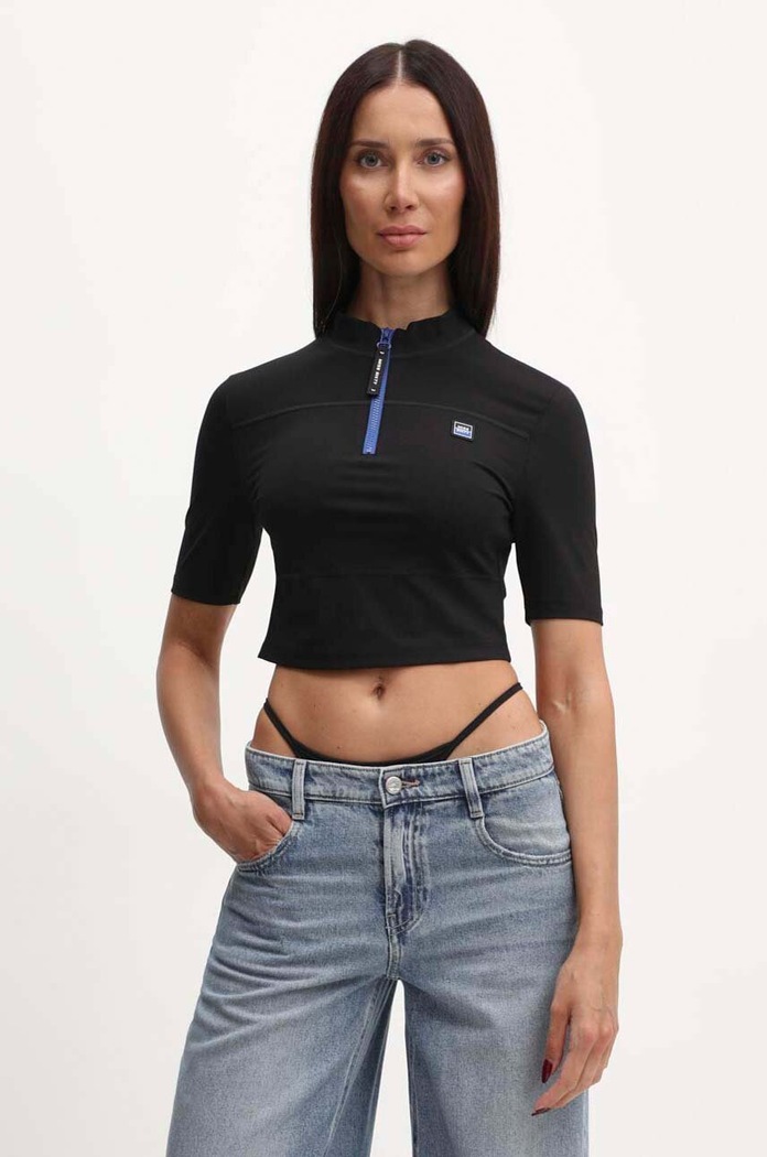 Μπλουζάκι Miss Sixty 6L2SJ1700000 SJ1700 S/S T-SHIRT slim μαύρο 6L2SJ1700000