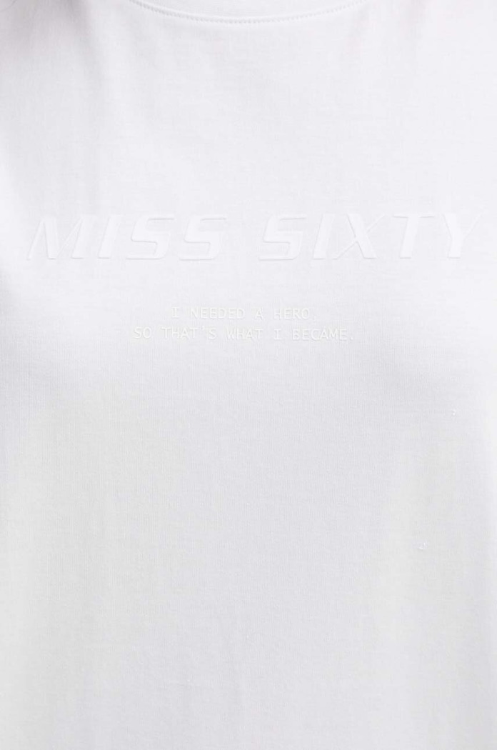 Bavlnené tričko Miss Sixty 6L2SJ2120000 SJ2120 T-SHIRT 6L2SJ2120000 biela
