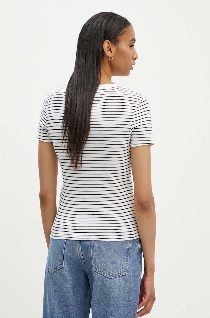 Βαμβακερό μπλουζάκι Levi's 000KK λευκό AA00