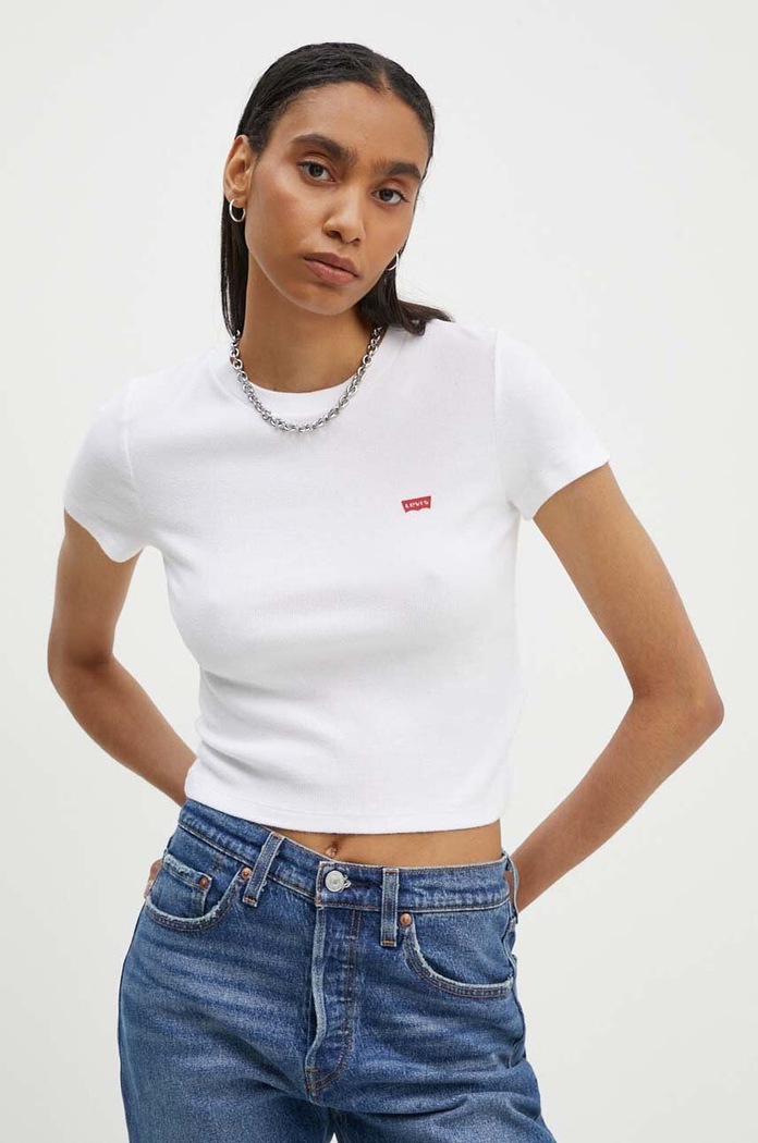 Levi's t-shirt z elastanem biały A7419