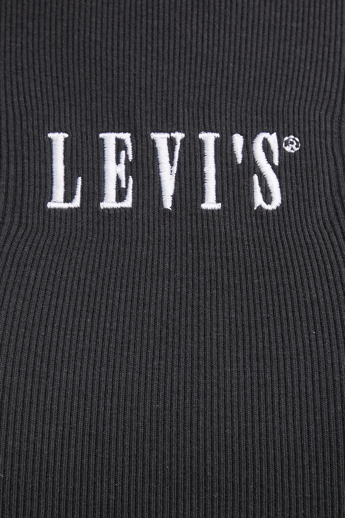 Памучен топ Levi's A9415 черен