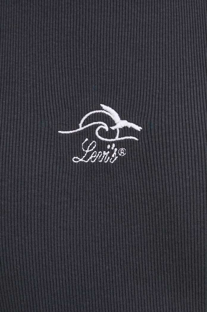 Levi's top din bumbac A9415 negru