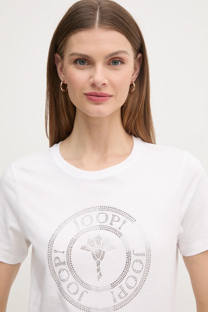 Joop! t-shirt in cotone bianco 30042942