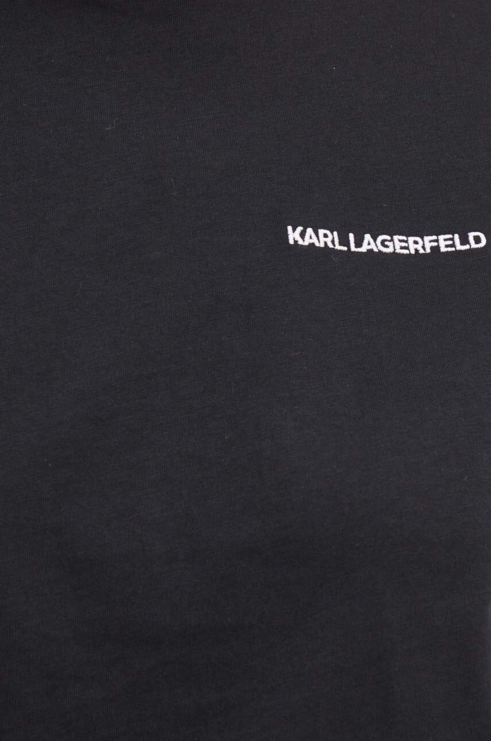 Pamučna majica Karl Lagerfeld 245W1714 crna