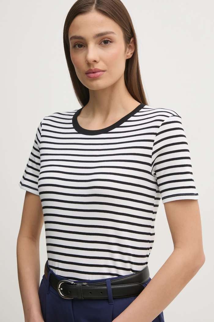 Памучна тениска United Colors of Benetton бял 30YSE16A0