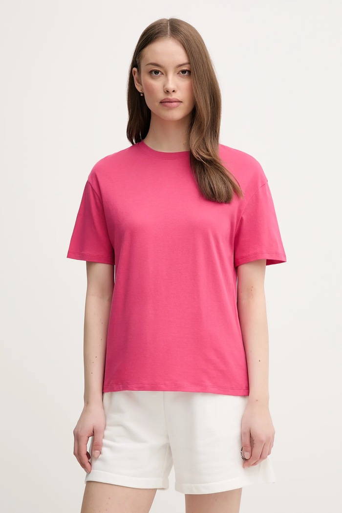 United Colors of Benetton t-shirt bawełniany różowy 3096D102O