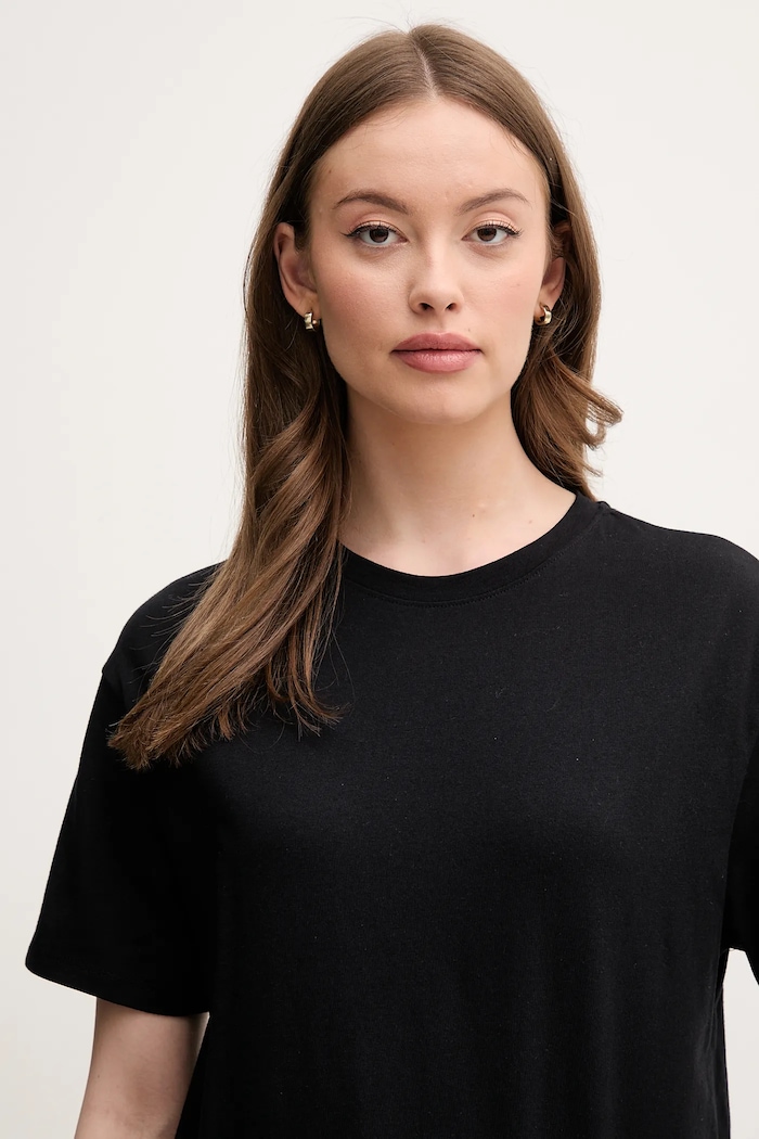 Памучна тениска United Colors of Benetton черен 3096D102O