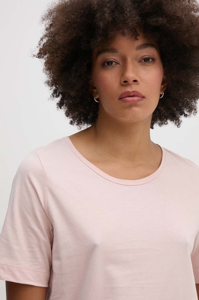 Bavlněné tričko United Colors of Benetton růžová 31VKD104K