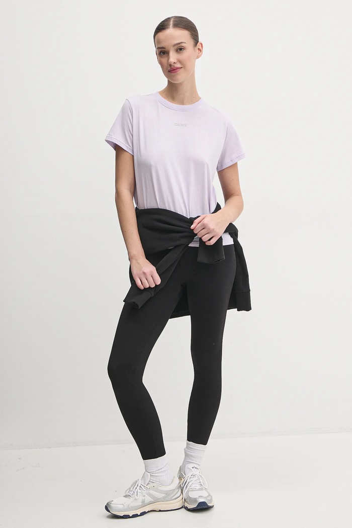 Dkny pamut póló DP4T9994 lila AW24