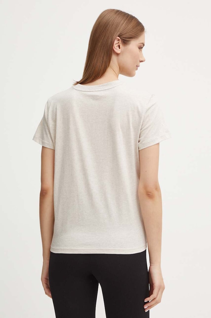 Odjeća Pamučna majica Dkny DP4T9994 bež