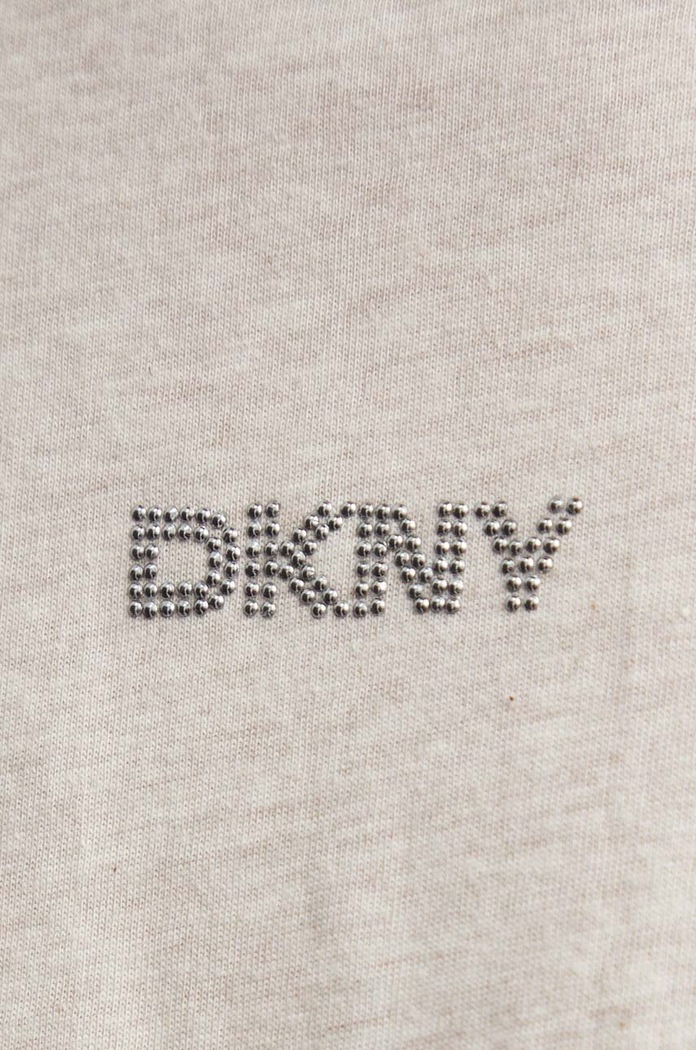 Pamučna majica Dkny bež DP4T9994