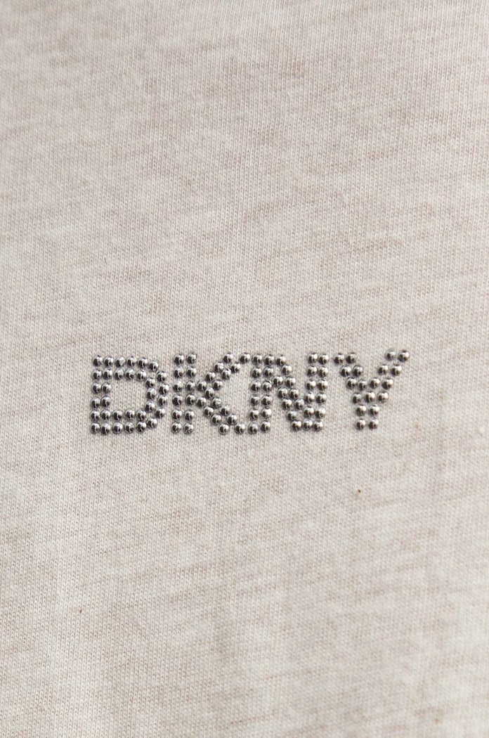 Pamučna majica Dkny bež DP4T9994