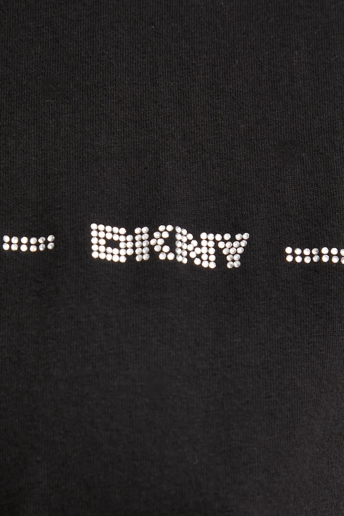 Bombažna kratka majica Dkny DP4T9518 črna